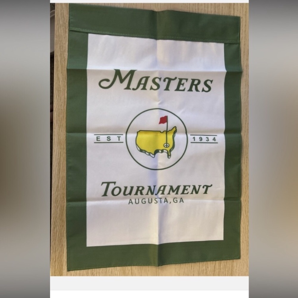 Masters Green and Yellow Golf Flag new